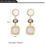 Statement Without Piercing Clip On Earrings Long Geometric Ear Clips for Women Luxury Wedding Rhinestone Gold Earring