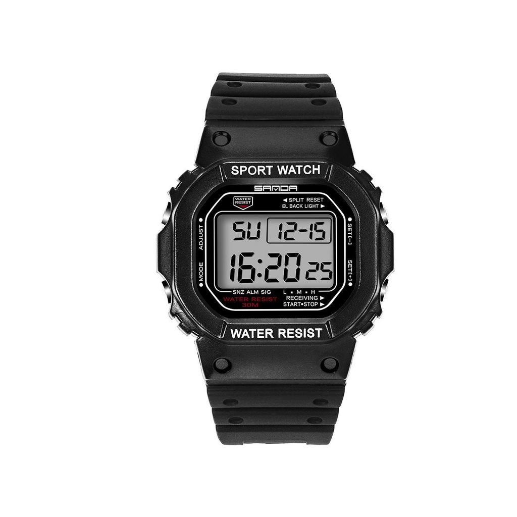 Sanda Multifunktionale Wasserdichte Leuchtende Sportuhr für Männer und Frauen - Modische Elektronische Studentenarmbanduhr