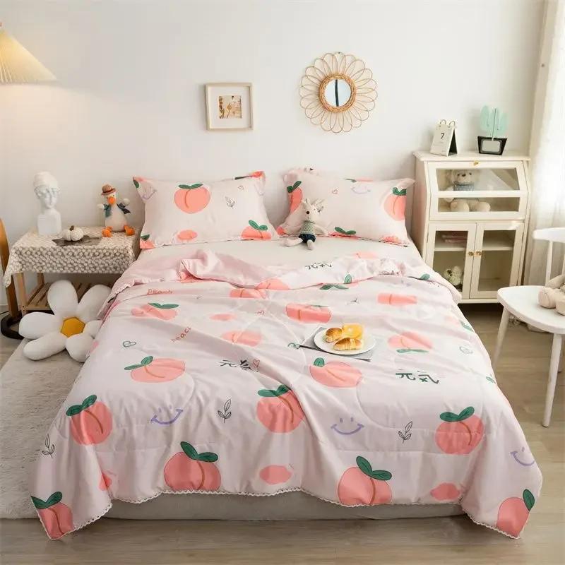 Smooth Air Conditioning Comfortable And Lightweight Summer Quilt Cover Set Soft Brushed Microfiber Duvet Cover Bedding Set