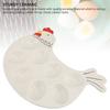 8 Grid Deviled Egg Platter Tray Cute Chicken Shaped Ceramic Dish Easter Egg Display Holder