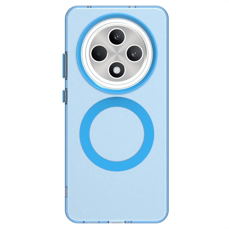 Transparent Case For Oppo Reno 12 FS Case Magnetic Adsorption Wireless Charge Cover Oppo Reno 12 FS Case For Oppo Reno 12 FS 12F