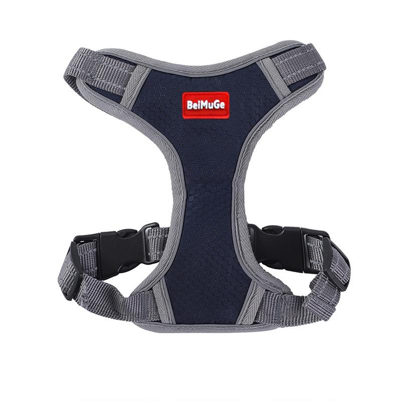 Reflective Medium and Large-sized Dog Leash, Pet Chest and Back Strap, Vest Type Dog Chest and Back Explosion-proof Dog Leash