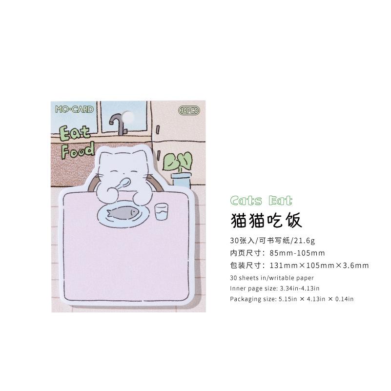 Cute Cat Life Theme Sticky Notes Memo Reminder Decoration Paper