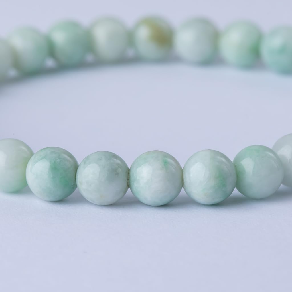 15cm Itoigawa Natural Jadeite Pale Japanese National Jomon Power Stone Jadeite Workshop Special Paulownia Wood Quality Guarantee ABR0878 (6mm beads,