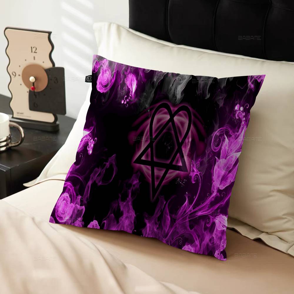 Him Band Ville Valo Singer Cushion Cover Pillowcase Upholstery Sofa Throw Pillow Home Decor Pillowcas