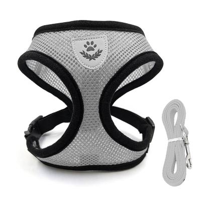 Pet Puppy Harness Leash Set for Small Dogs Cats Reflective Breathable Dog Chest Strap Walking Yorkie Vest Traction Rope Supplies