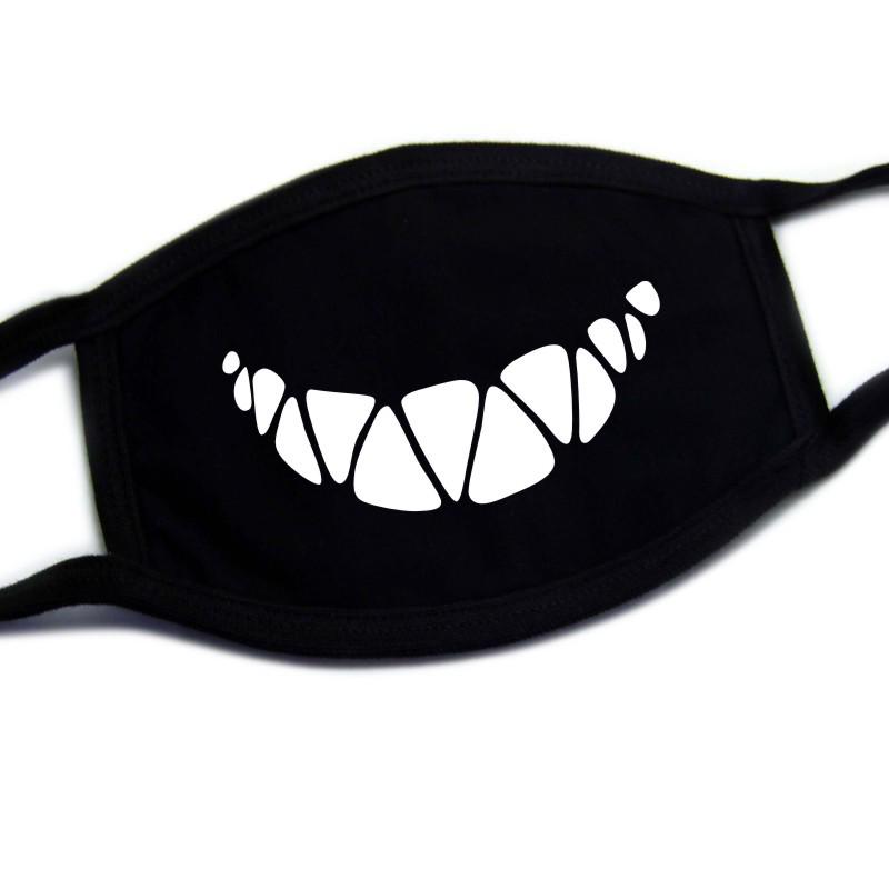 European-American Cute & Funny Halloween Printed Cotton Face Mask for Adults, Dustproof.