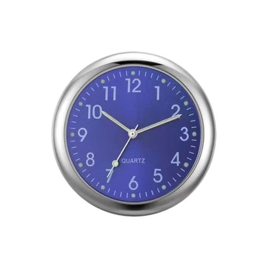 

Автомобильные часы 40 мм, металлический сплав, декор приборной панели со светящимся циферблатом, мотоциклетные часы для велосипеда, лодки, дома, автомобиля синий