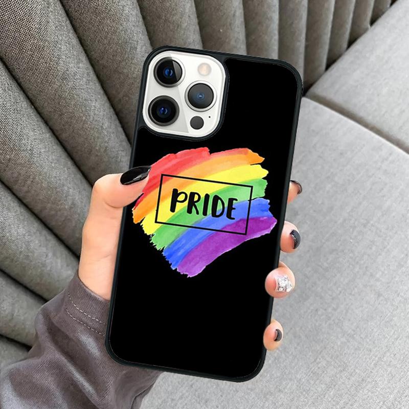 Heart Rainbow Gay Pride LGBT Phone Case For iPhone 17 Air 16 16e 15 13 14 Pro Max 11 12 Plus 2022 MAX Shell Cover