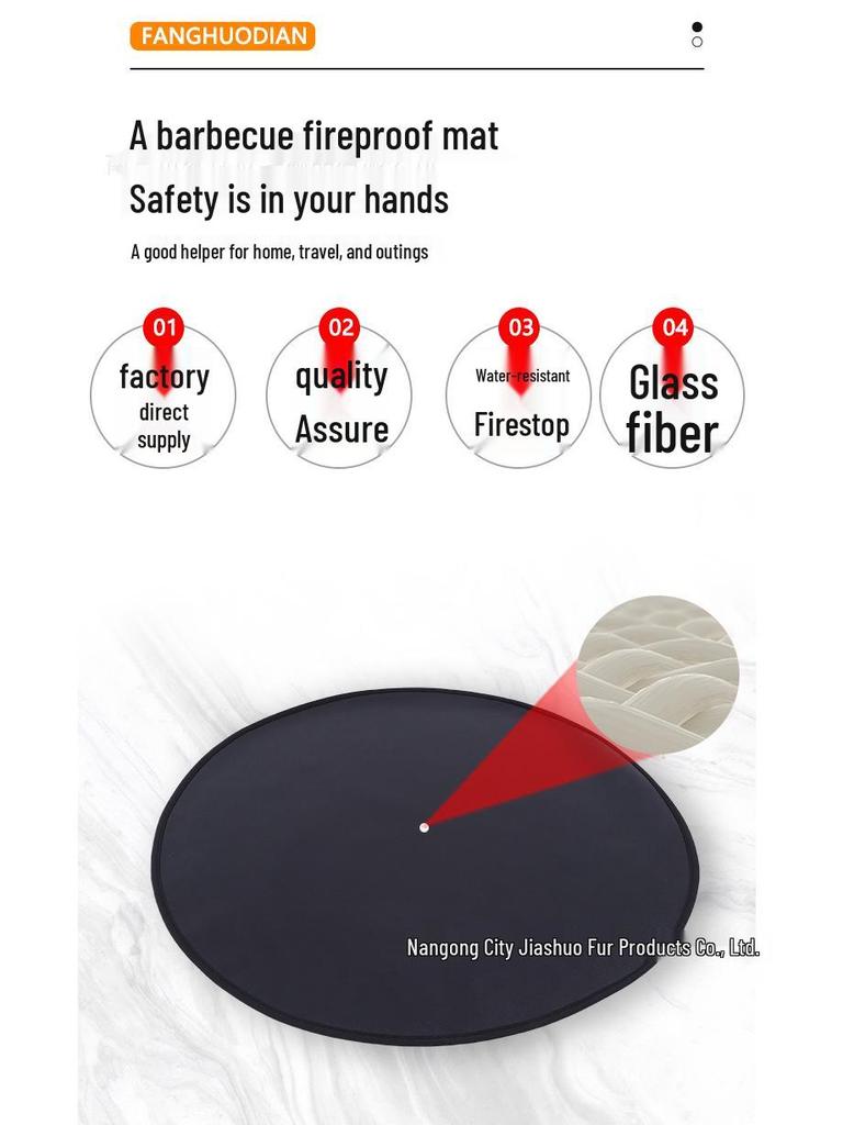 Outdoor Double-Sided Fireproof Mat: Barbecue, Picnic, Camping, Car-Mounted Storage Heat Insulation Pad