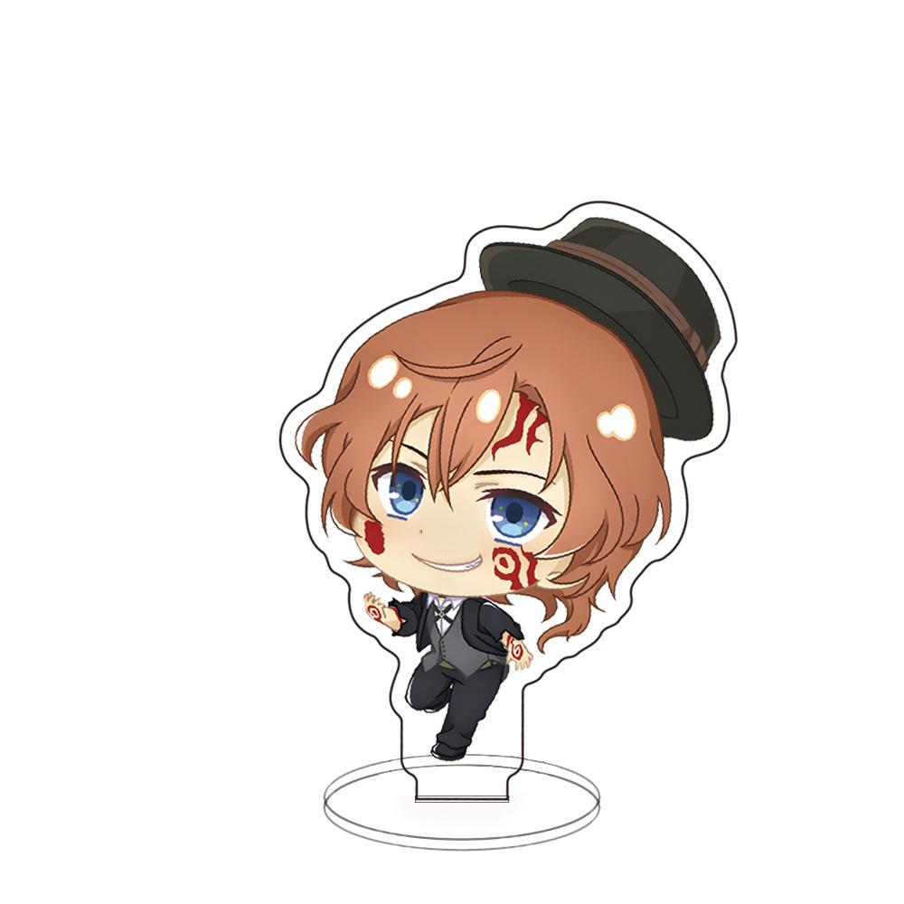 Acrylic Panel Ornaments Acrylic Stand Bungo Stray Dogs Dazai Osamu Oda Sakunosuke Figure Model Plate Desktop Decorate Xmas Gifts