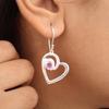 Pink Morganite Gemstone Silver Designer Earring 1.5" 925 Sterling Silver Women Jewelry For Anniversary Gift CE-21-4