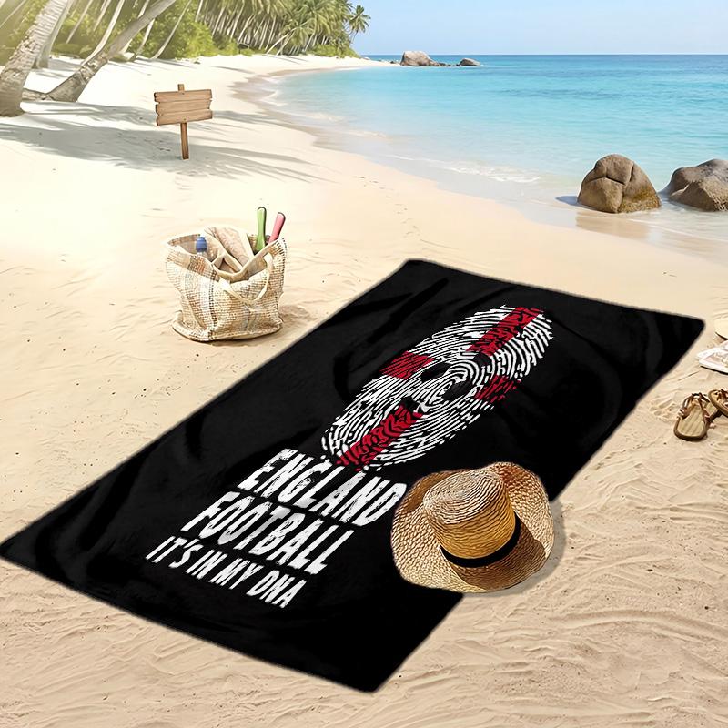 England National Football Team Printed Beach Towel Quick Dry Soft TowelPortable Large Rectangular Beach Blanket for Travel Swimming Pool