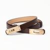 Women's Adjustable Leather Waist Belt - Korean Style Dress Cinching