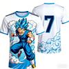 2026 Summer Dragon Ball T-Shirt 3D Print Goku Nimbus Cloud Oversized Loose Breathable Gym Streetwear Unisex Tee for Adults Kids
