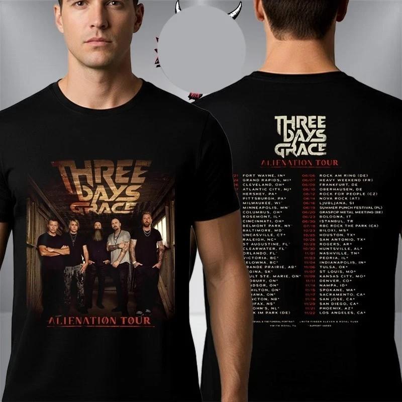 Three Days Grace Alienation Tour 2026 Schedule Tour Dates Unisex T-Shirt XXXL