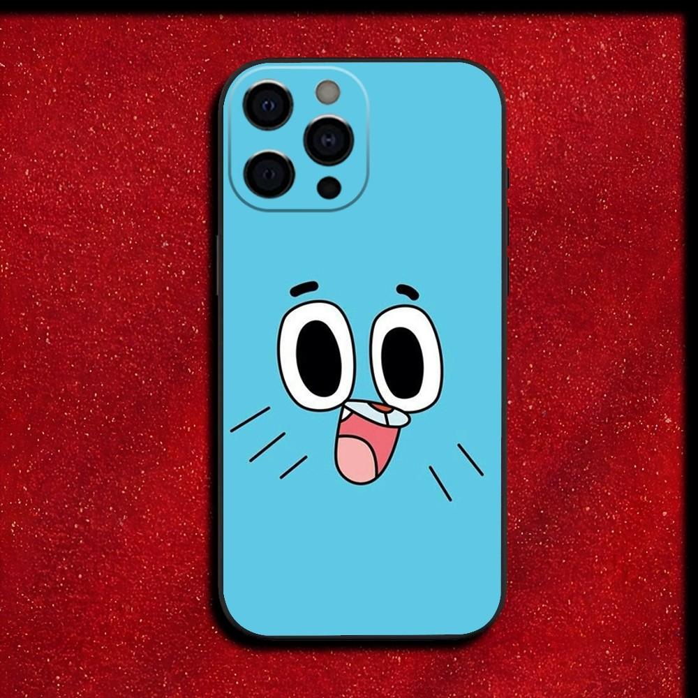 A-Amazing World of G-Gumball Phone Case For iPhone 16,15,14,13,12,11,Pro,X,XS,Max,XR,Plus,Mini Soft Black Cover