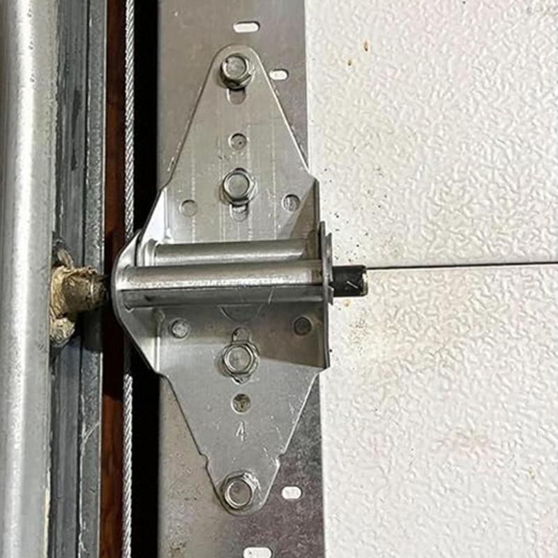 2 Stück Hochleistungs-Garagentor-Scharniere Ersatz Eisen-Garagentor-Winkel Garagentor-Ersatzteile Langlebig