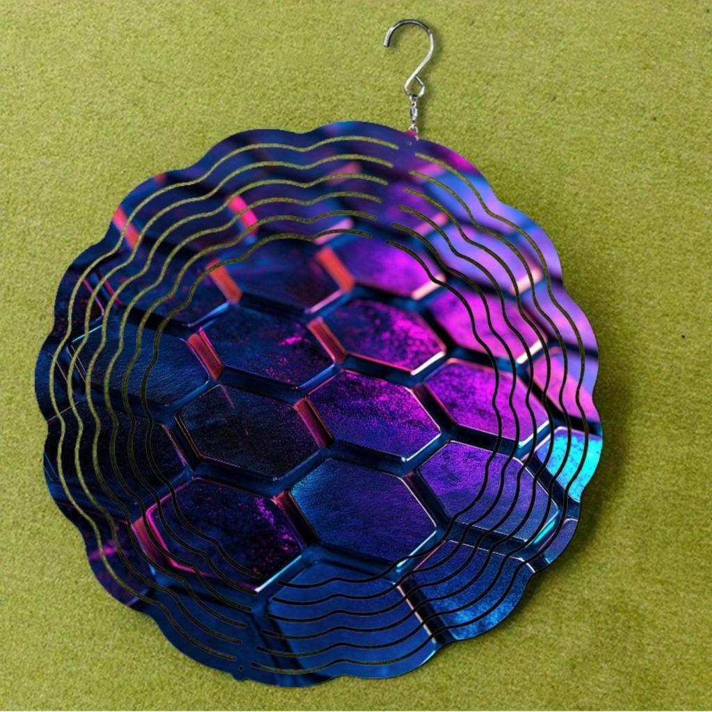 10 Inch Hanging Wind Spinner Outdoor Decor for Balcony Lawn Garden Creative Gift for Friends Family Spring Summer 360 Rotating Hook