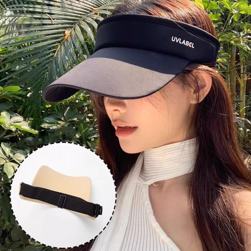 Adjustable Sports Visor Breathable Baseball Cap Summer Beach Hat  Running