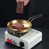 Handled Stainless Steel Frying Pan 18/20cm Snack Dish High-quality Serving Plate  Barbecue