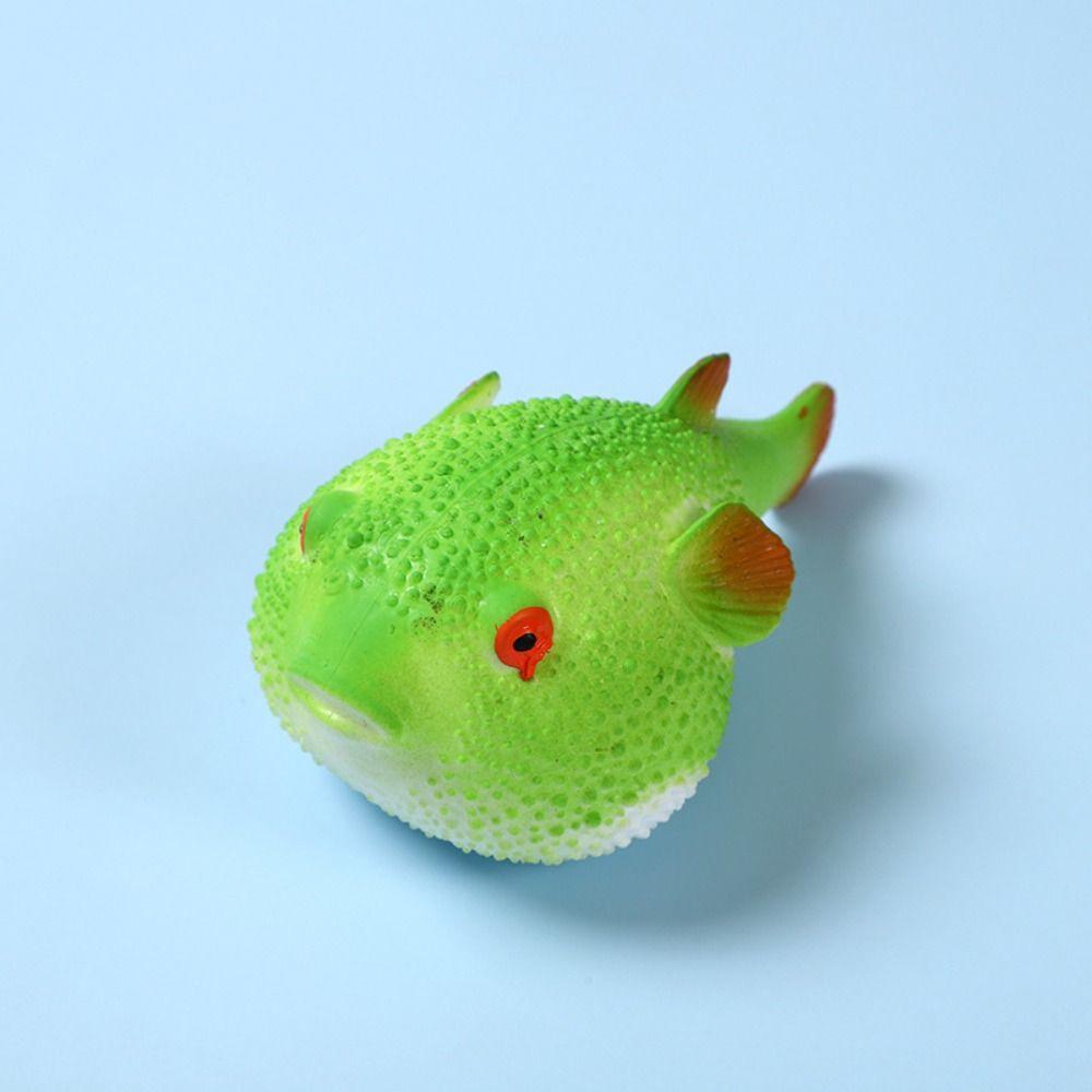 TPR Pufferfish Squeeze Toy Pufferfish Pufferfish Pinch Music Vent Toy  Desktop Decoration