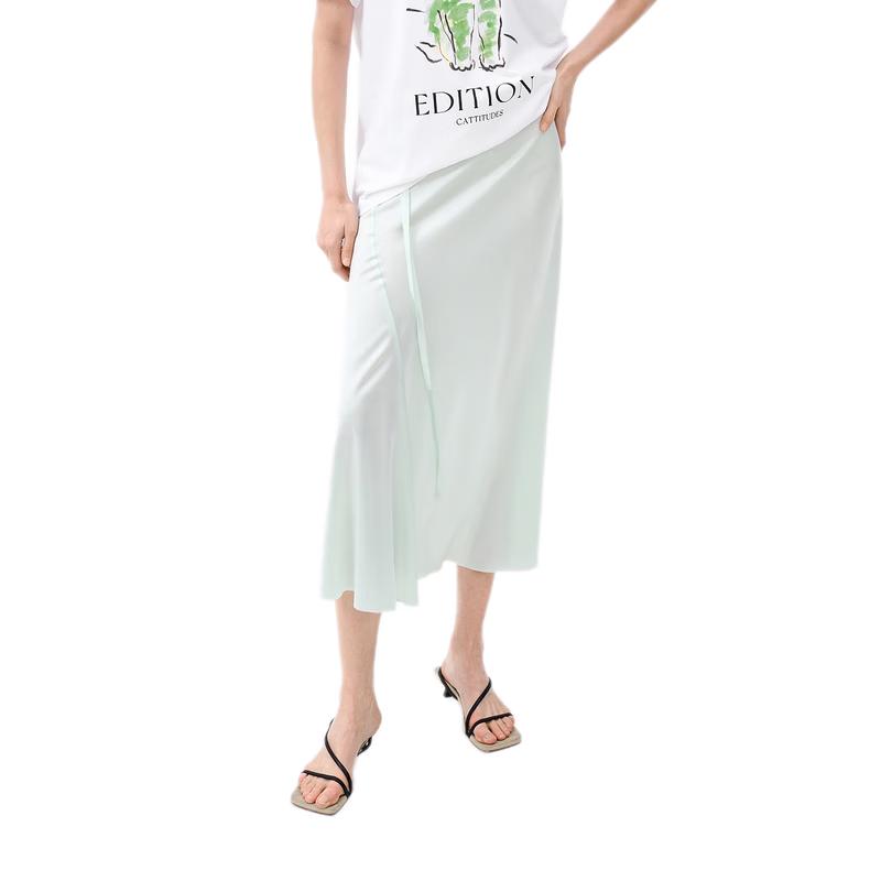 Edition Women s Cooling Acetate Fishtail Skirt with Detachable Tie XS 155