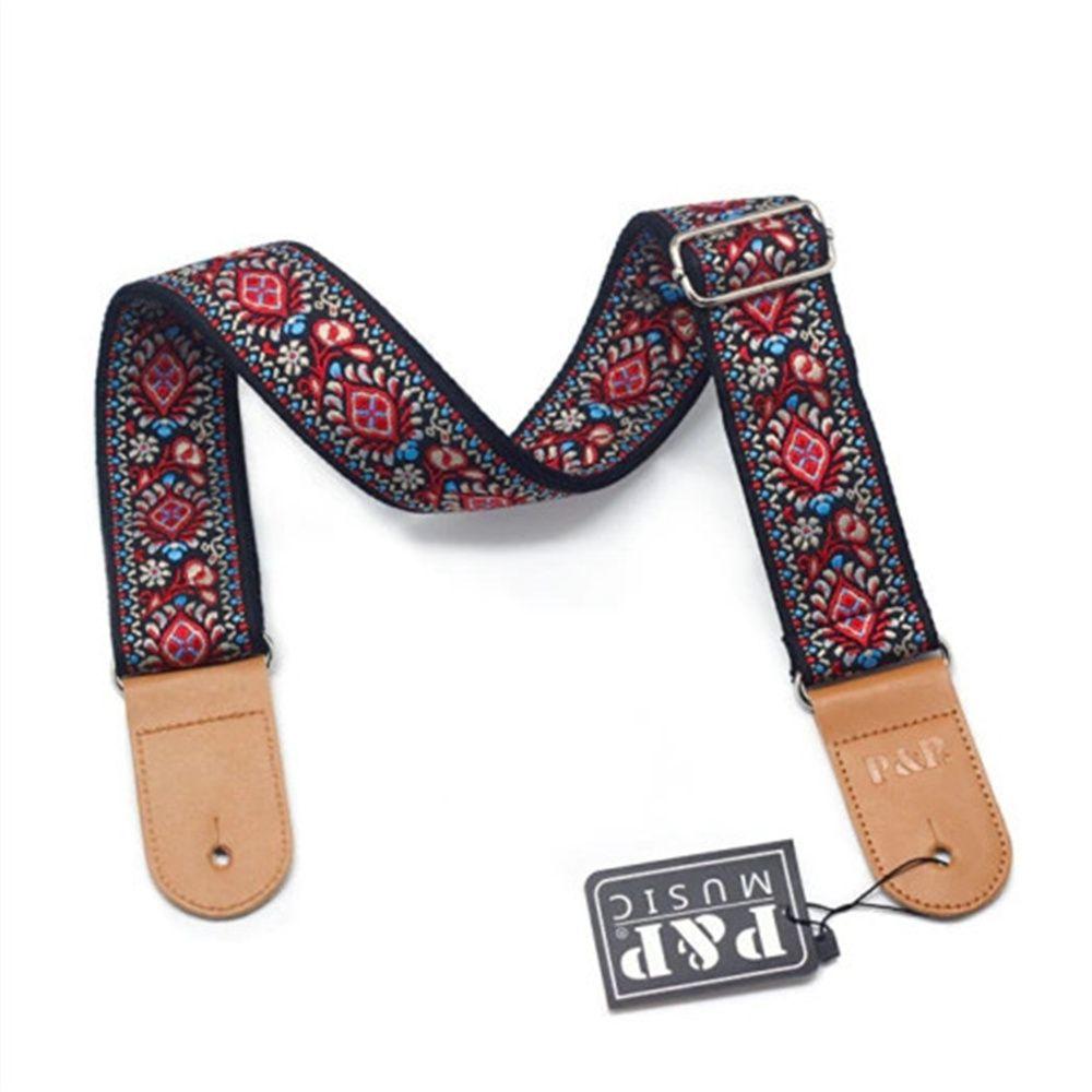 Embroidered Bass Belts Guitar Shoulder Belt Guitar Strap Guitar Belts Electric Guitar Belts