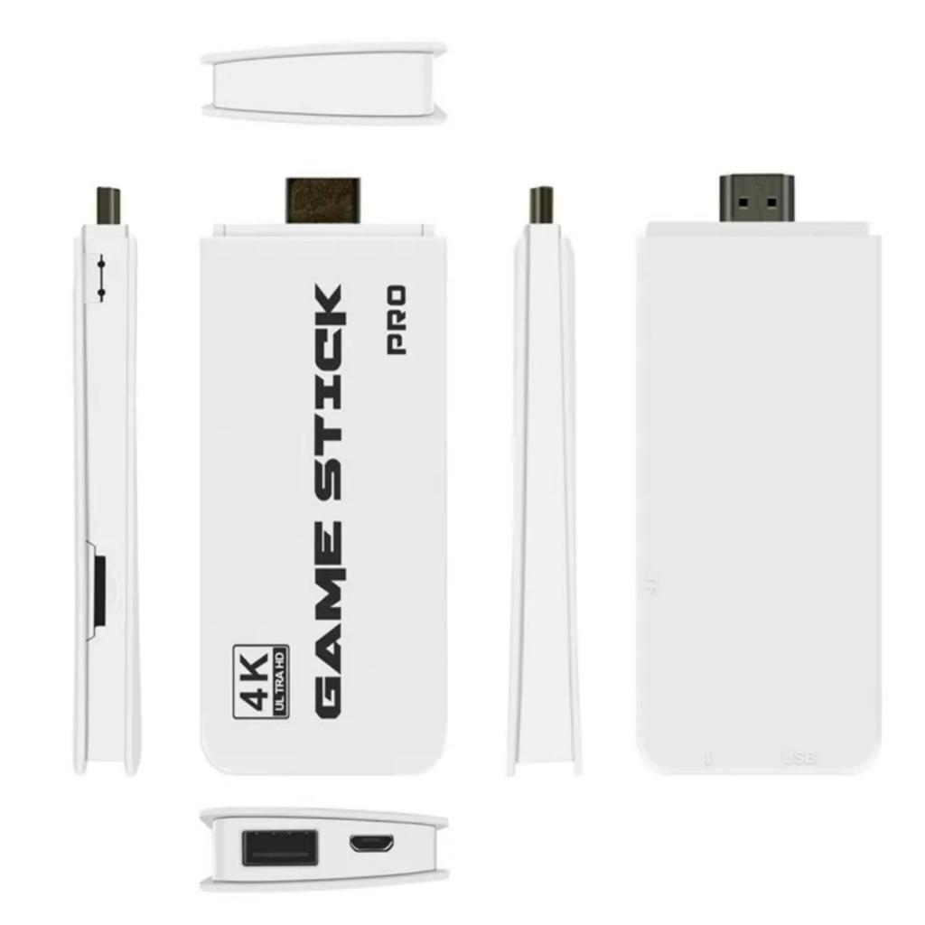 M15 Wireless Retro Game Console with 40,000 Built-in Classic Games, 4K HDMI TV Output, 2.4G Wireless Controller, 64G Nostalgic Game Stick