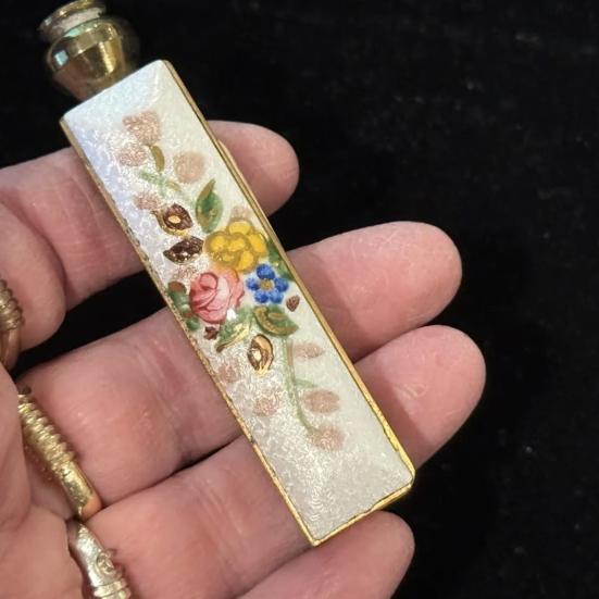 1/2/3Pcs Enamel Flower Brass Phone Book Handmade Vintage Chinese Style Mini Pocket Portable Floral Phone Directory Address Book Collectible Decoration