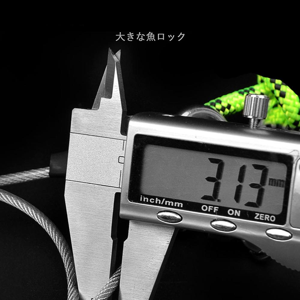 5m Snaps Fishing Lock Buckle for Giant Big Live Fish Tackle Accessories Stainless Steel Chain Stringer Float Sea Bass Lure Live Fish Lock belt