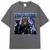 Tim Cheese Funny Rat Meme Graphic T Shirts Fashion Vintage Men Women Tshirt Casual Cotton Oversized Tshirts Male Streetwear
