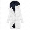 Womens Winter Thick Warm Hooded Cotton Coat With Fleece Lining Streetwear Style Slim Fit Outerwear