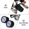 Dual Pressure Gauges Air Compressor Control Switch  Pneumatic Power
