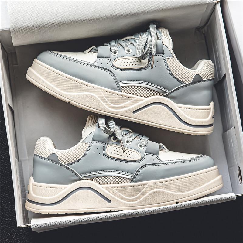 

Мужские кеды для скейтборда, обувь-хлебцы, осенние, ретро, повседневные, трендовые, классические кеды для доски, спортивная обувь, мужская обувь 44 бежевый