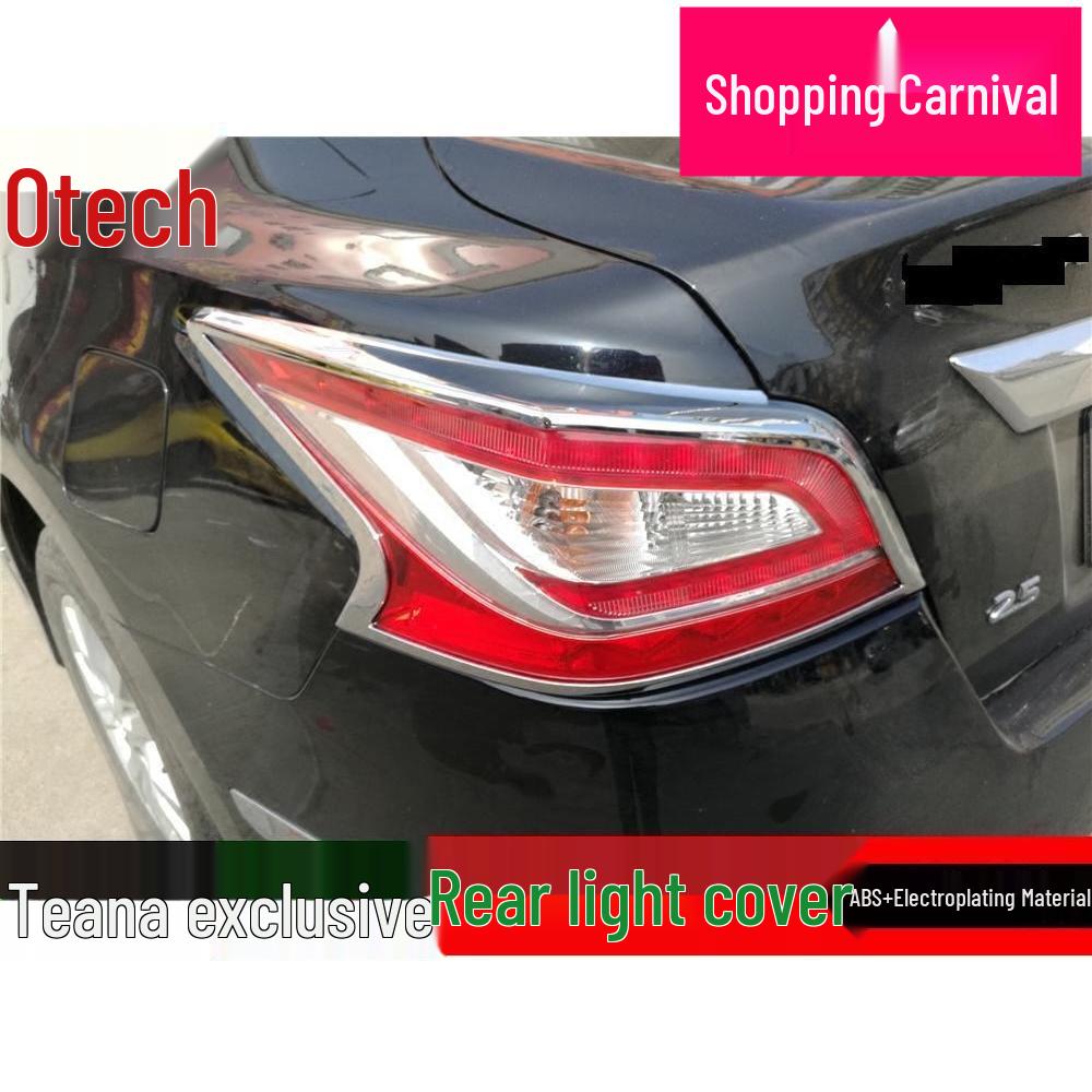 Teana 08-15 New Gen Front/Rear Headlight & Fog Light Covers with Eyebrow Design