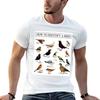 How To Identify A Bird T-Shirt Graphic Print Short Sleeve T-Shirt