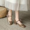 Fashion 2024 High Heels Women Pumps Sexy Nightclub Wedding Casual Shoes Round Toe Parties Dress Slip-on Summer Flock Shallow Square Heel