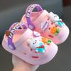 Summer Head Hole Shoes, Cartoon Rabbit Girls Home Soft Bottom Baby Non-slip Boy Child Slippers