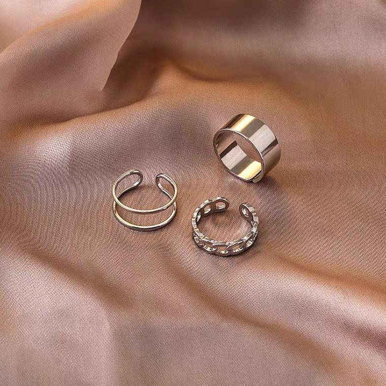 Ring Female Personality Hip Hop Japanese and Korean Opening Adjustable Index Finger Joint Ring Cold Wind Niche Ins Ring
