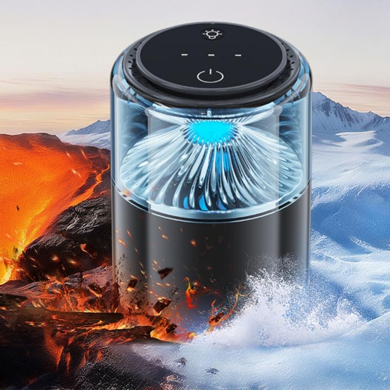 Car Air Freshener Diffuser Fragrances Car Air fresheners with Ambience Light Humidifier Essential Oil Diffuser