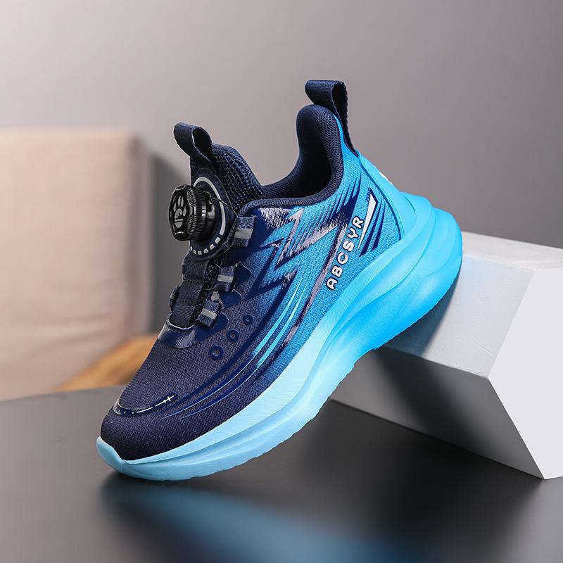Contrasting color lightweight girls sports shoes gradual change boys autumn light running shoes children 2025 mesh shoes running shoes casual