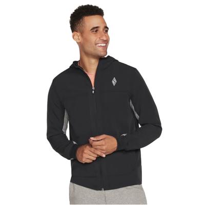 Skechweave Premium Kapuzenjacke, schwarzes Herren Sweatshirt
