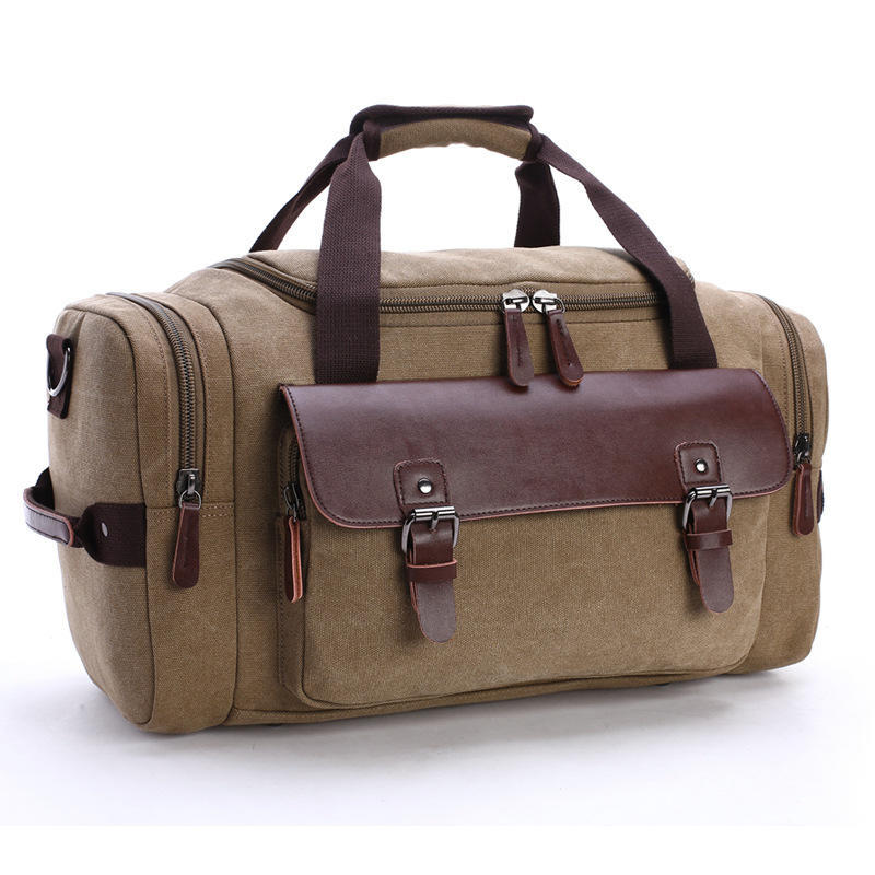 High Quality Canvas Large Capacity Travel Shoulder Handbag Crossbody Travel Duffel Women Duffle Bag