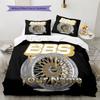 Bbs Gear Logo Custom Name Pattern Bedding Quilt Set Quilt Cover Pillowcase Home Birthday Gift(1 * Duvet Cover + 2 * Pillowcase, Without Core)