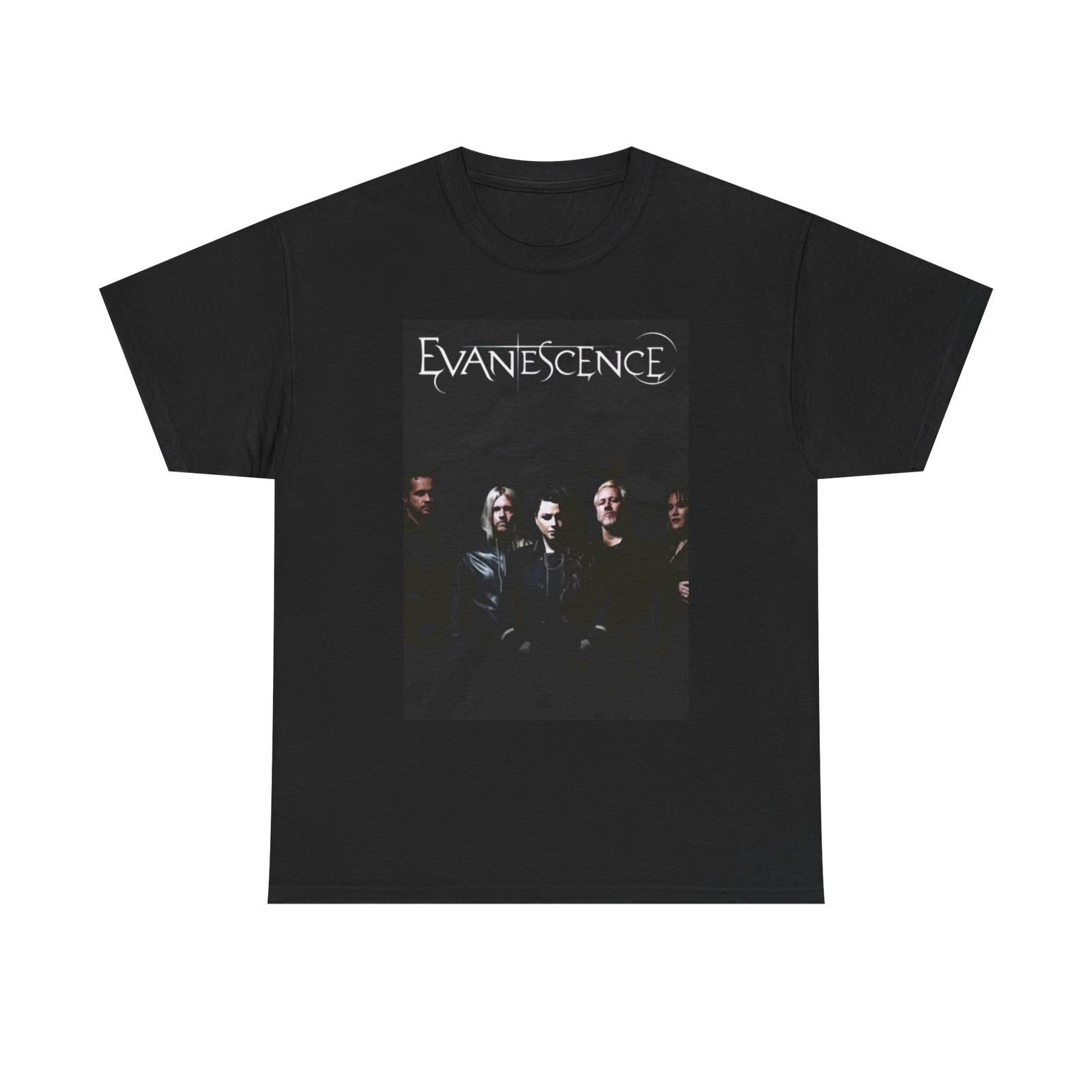 Evanescence Graphic T Shirt Vintage Rock Band Merch Unisex Heavy Cotton Tee XXL