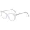 European Fashion Cat Eye Anti-Blue Light Propionate Glasses for Versatile Slimming Effect