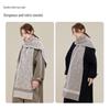 JIUMU Women's Autumn/Winter Thickened Warm Wool Scarf Shawl