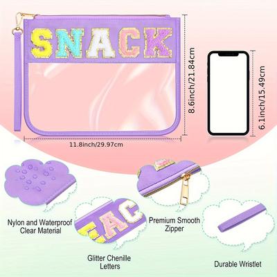 Multi Functional Storage Bag, Transparent Nylon Makeup Bag, Outdoor Large Capacity Handheld Storage Bag, Girlfriend Gift.zwq