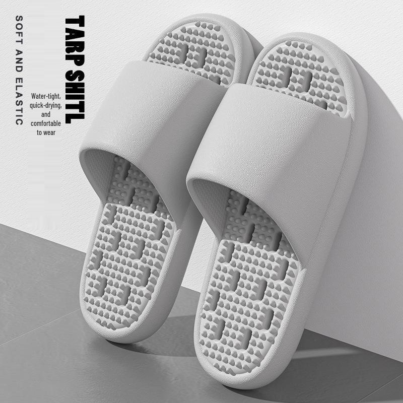 EVA Silent Non-Slip Shower Sandals: Men's & Women's Breathable Leak-Free Slippers